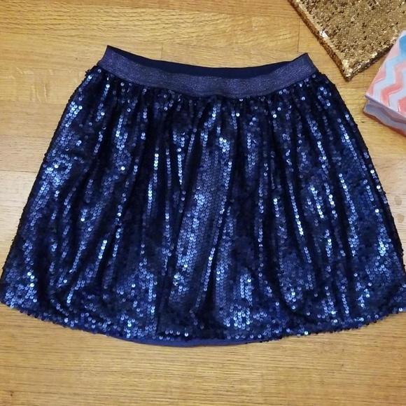 Cat & Jack Other - *SOLD* Cat & Jack Navy Blue Girl's Sequin skirt
